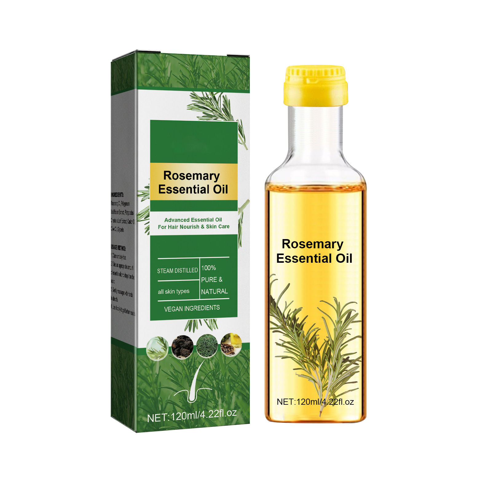Óleo essencial de alecrim para - Hair Care Natural Ingredients avaliação e preço
