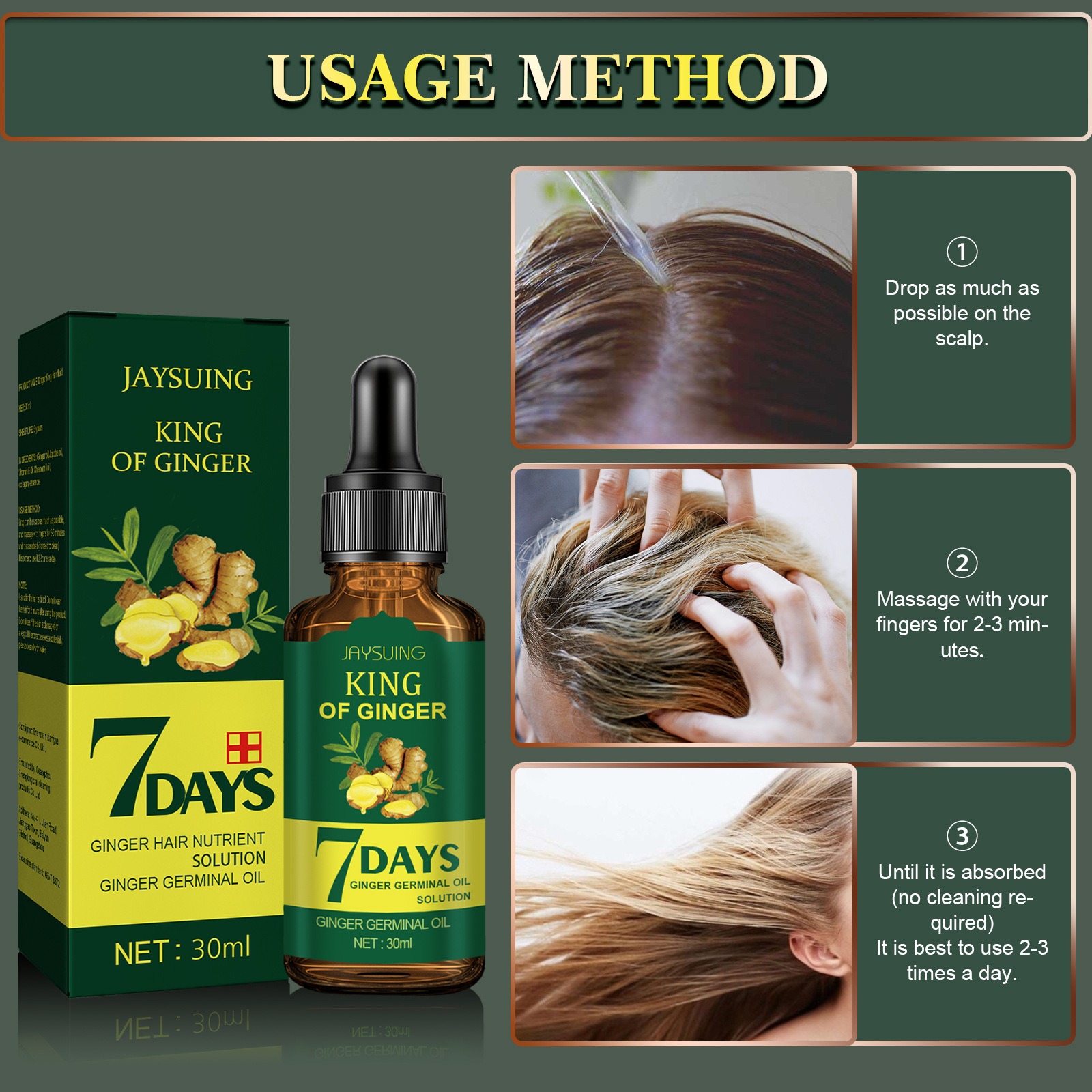 Gengibre essência de cabelo an - Hair Care Korean Products avaliação e preço